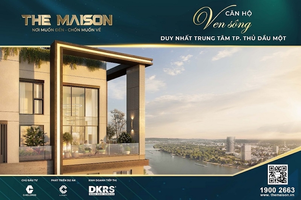 căn hộ ven sông, căn hộ ven sông tp thủ dầu một, The Maison