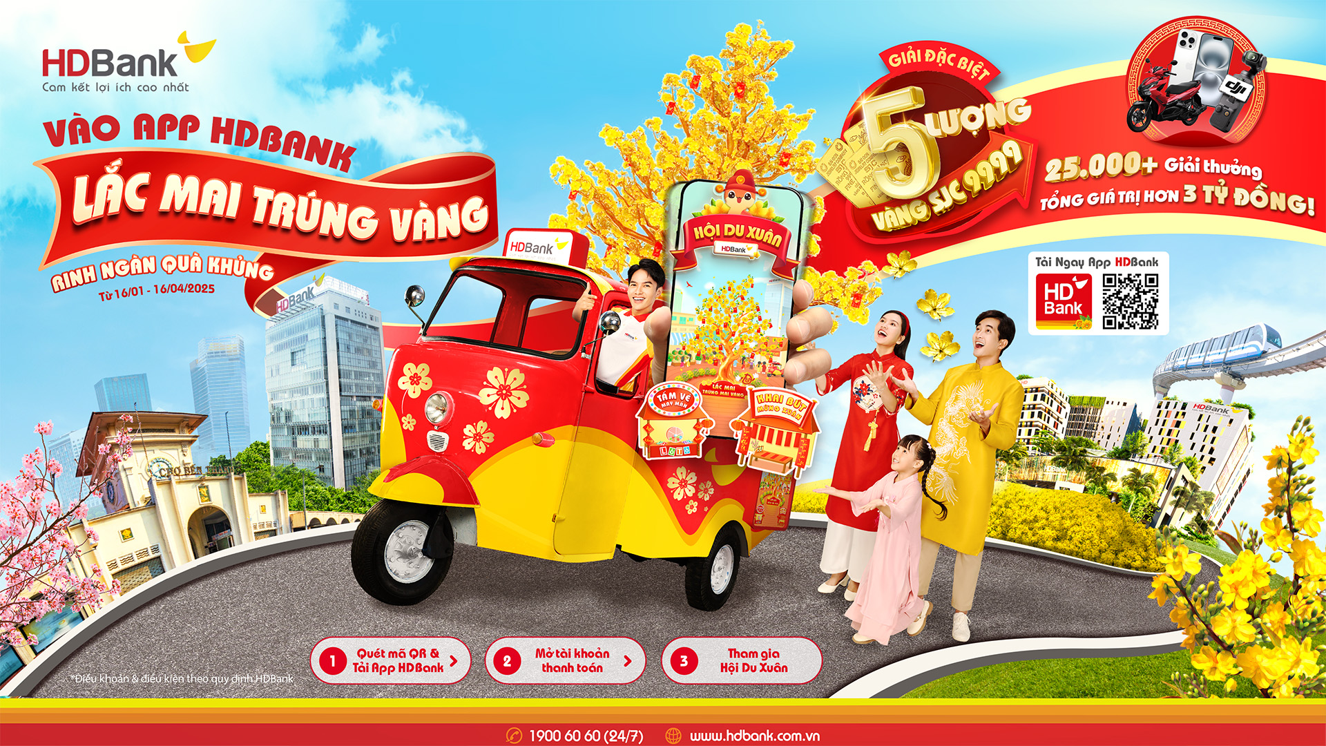 Opt 1: Trải nghiệm số hóa đón Xuân 2025 cùng ngàn ưu đãi từ HDBank