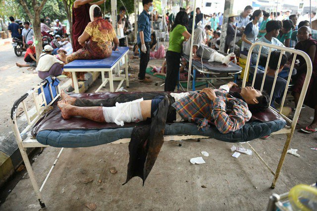 Động đất Myanmar: Gần 700 người thiệt mạng, các bệnh viện "vỡ trận" 