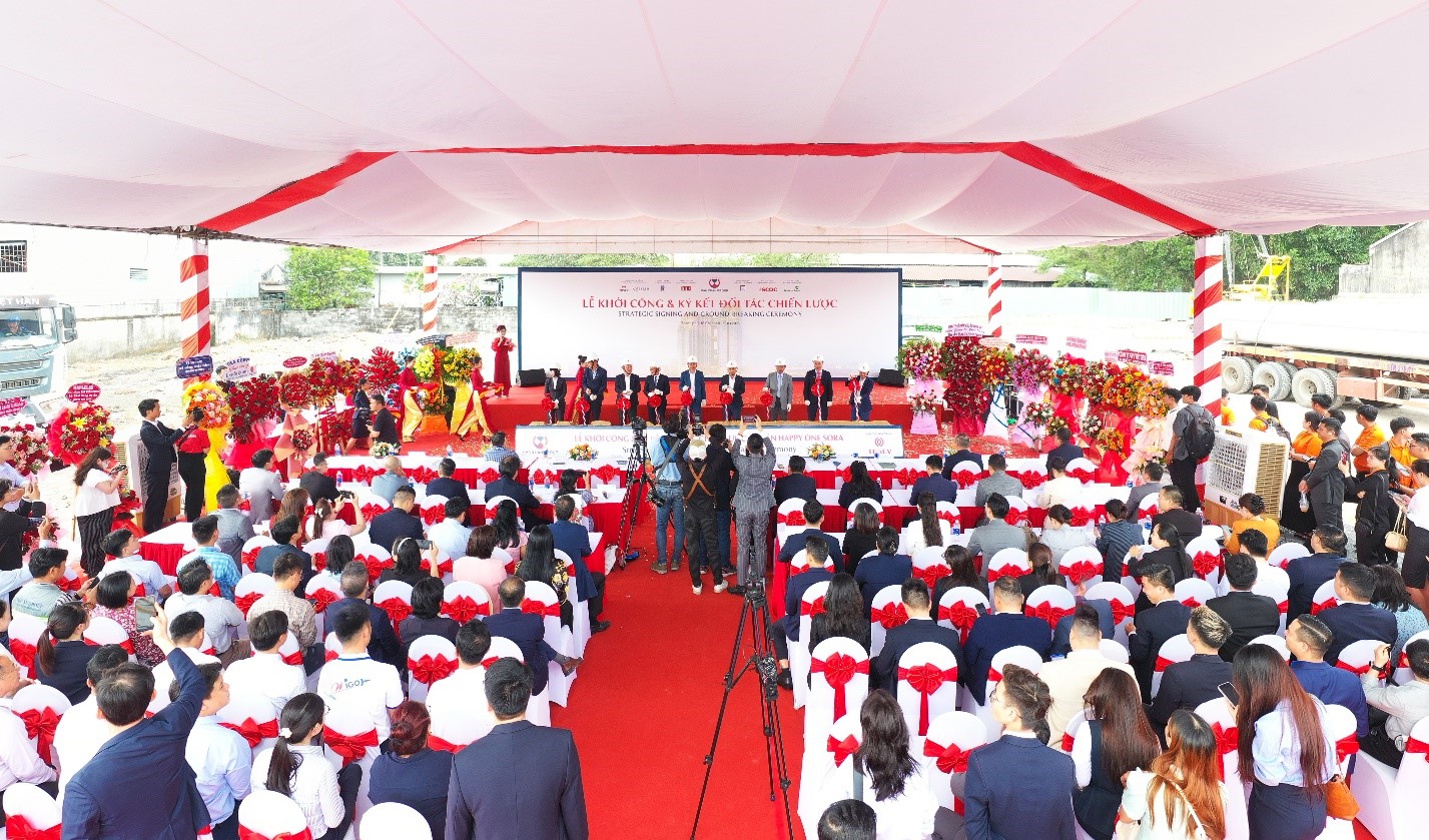 Vạn Xuân Grou khởi công  và ký kết đối tác chiến lược dự án Happy One Sora