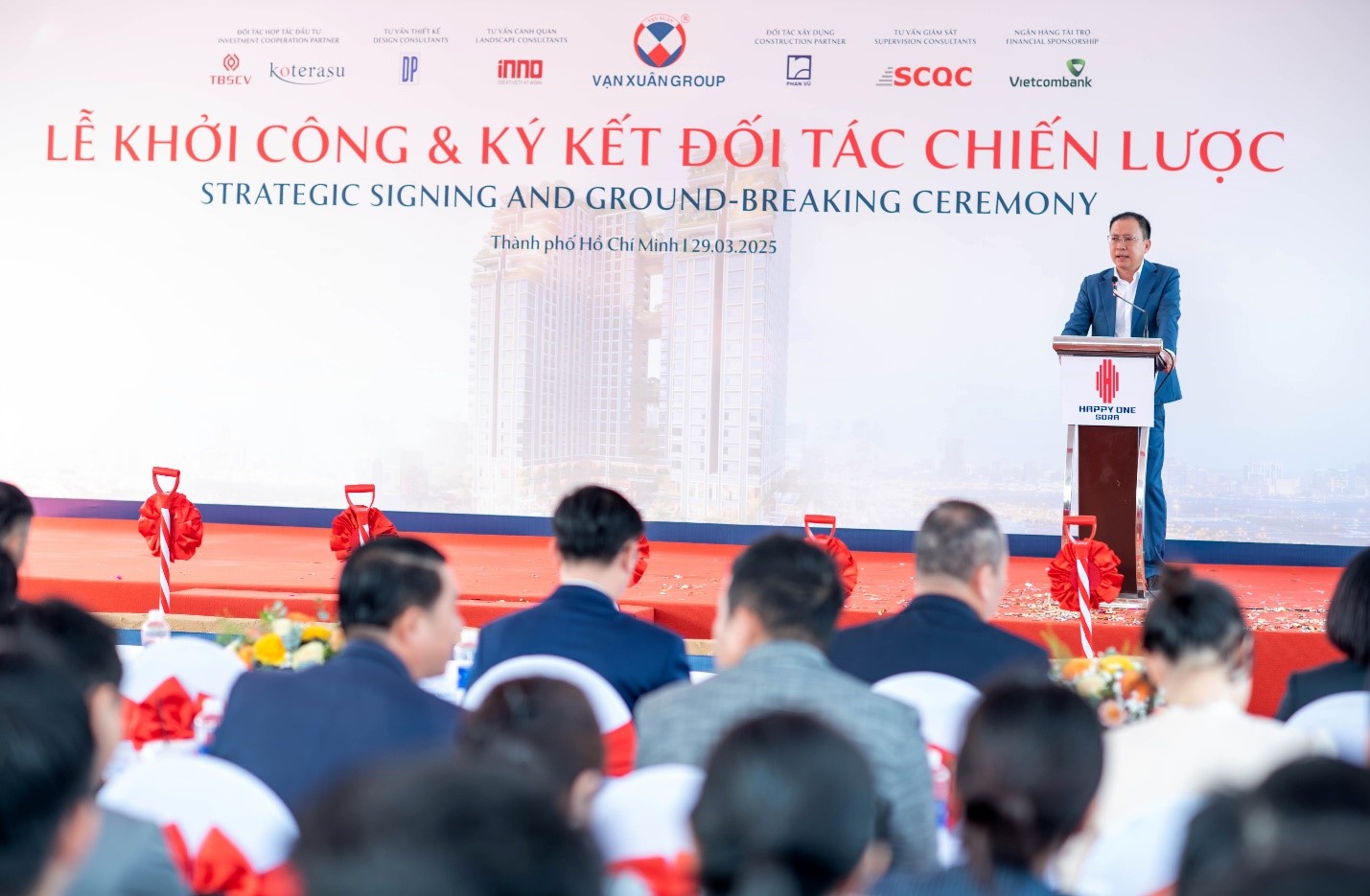 Vạn Xuân Grou khởi công  và ký kết đối tác chiến lược dự án Happy One Sora