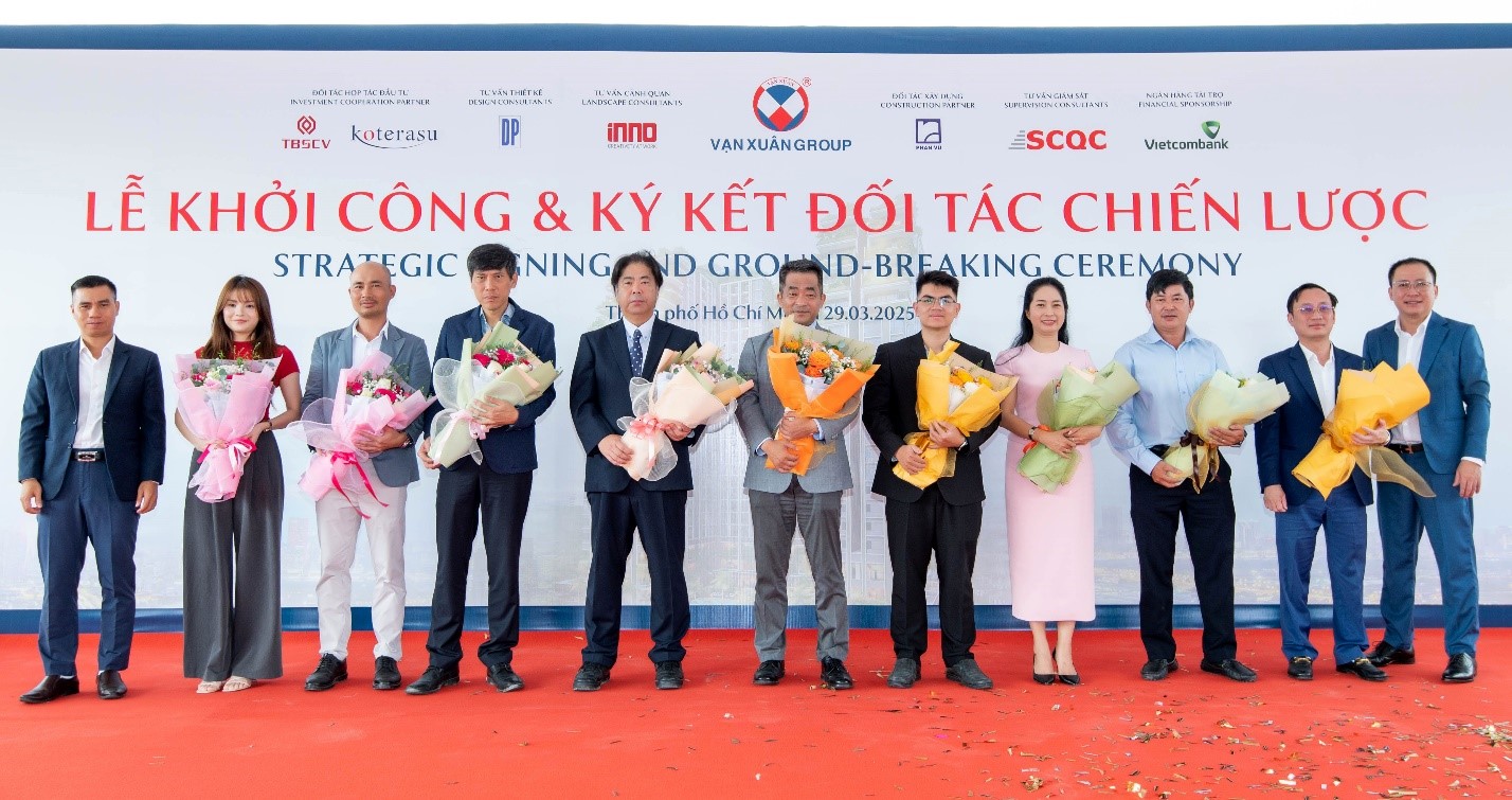 Vạn Xuân Grou khởi công  và ký kết đối tác chiến lược dự án Happy One Sora