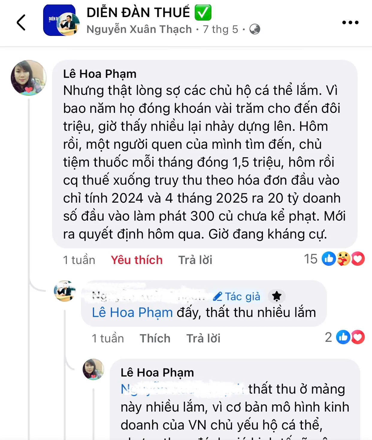 Hộ kinh doanh doanh thu hàng chục tỷ nhưng áp thuế khoán vài triệu