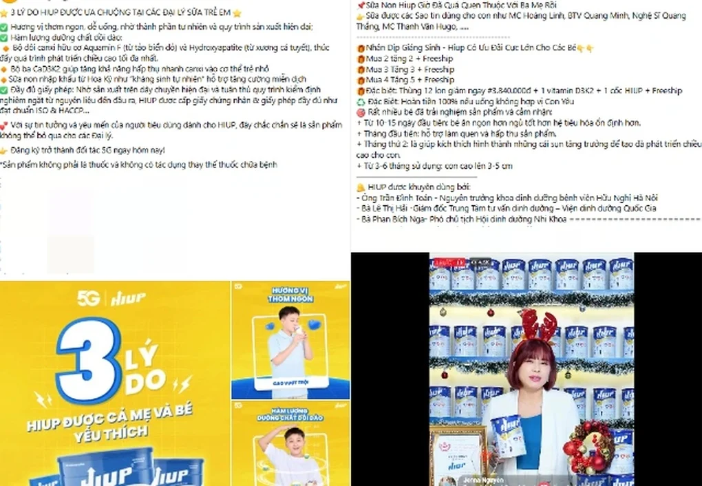 Sữa Hiup gốc 87.000 đồng, bán 546.000 đồng: Loạt chiêu trò quảng cáo rầm rộ