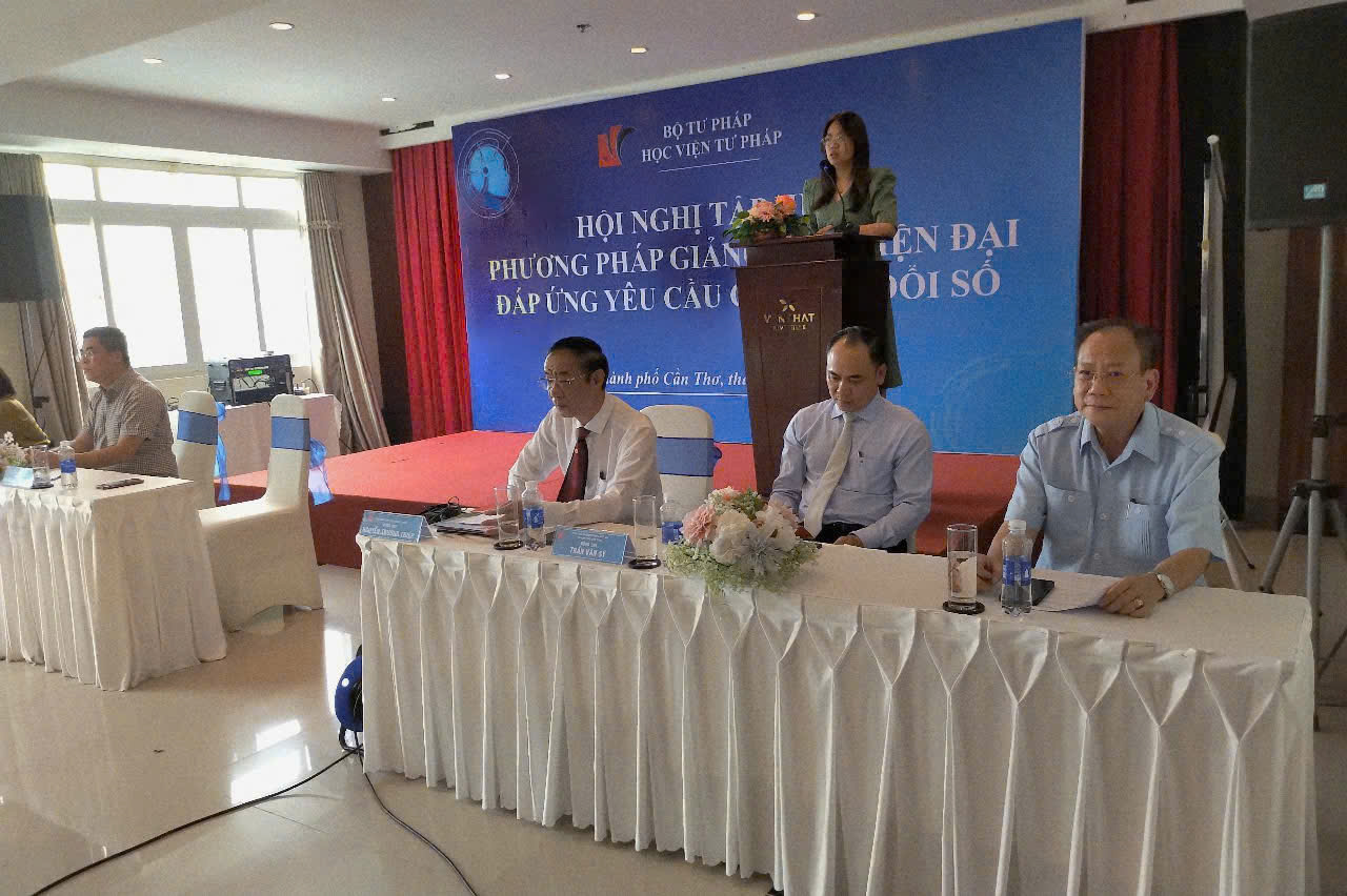 Học viện Tư pháp đã tổ chức Hội nghị “Phương pháp giảng dạy hiện đại đáp ứng yêu cầu chuyển đổi số”