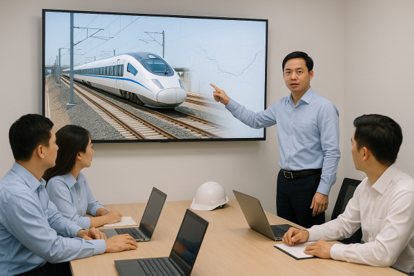 Nhận làm việc khó, một doanh nghiệp nhắm vai “nhạc trưởng” tại tuyến đường sắt cao tốc Bắc-Nam