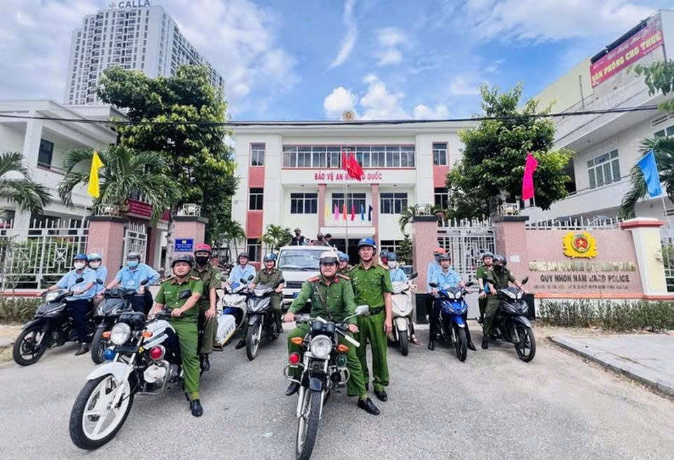 Công An phường Quy Nhơn Nam ra quân: Quyết tâm giữ vững bình yên trước thềm đại lễ
