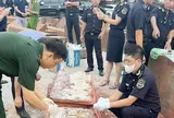 Hải quan bàn giao cho Công an vụ phát hiện 1,2 tấn ngà voi từ châu Phi
