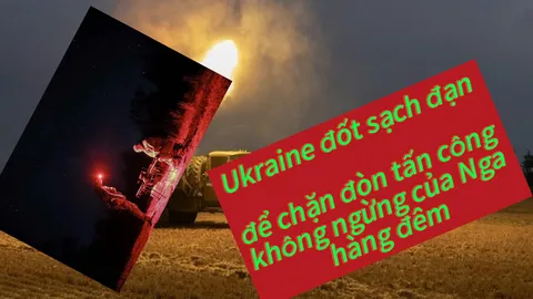 Ukraine đốt sạch đạn để chặn đòn tấn công không ngừng của Nga hàng đêm