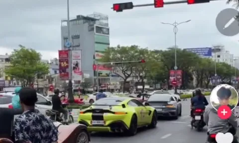 Dàn siêu xe của đại gia ngành thẩm mỹ ngang nhiên vượt đèn đỏ tại Đà Nẵng