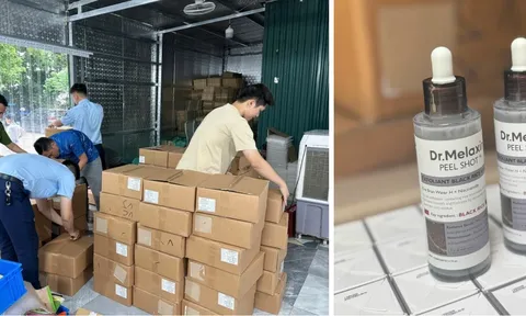 Phát hiện hơn 5.000 lọ mỹ phẩm dưỡng da nhập lậu tại Công ty Ngân Korea