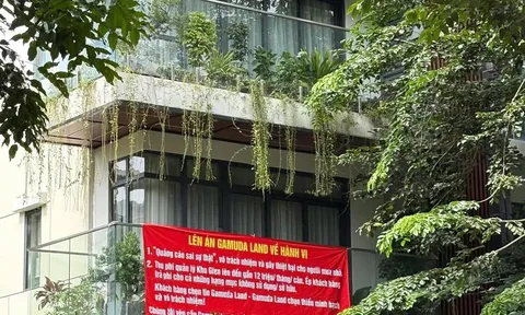 Băng rôn treo lan can người giàu