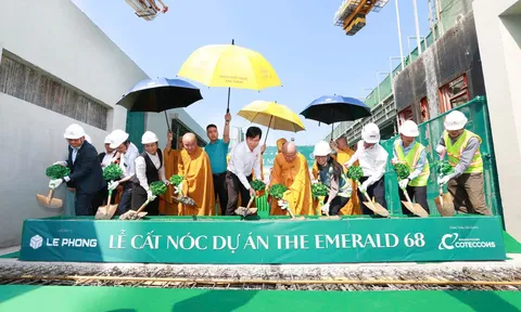 Lê Phong Group cất nóc dự án Khu căn hộ cao cấp The Emerald 68