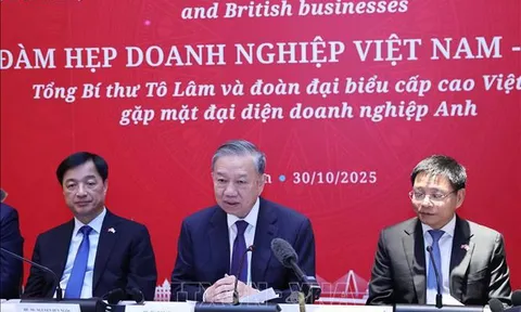 Tổng Bí thư Tô Lâm dự Tọa đàm Doanh nghiệp Việt Nam - Anh