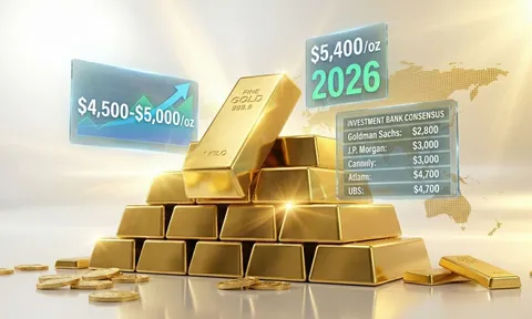 Giá vàng hôm nay 27/1/2026 thế giới vượt 5.000 USD, 'thước đo nỗi sợ' của thị trường