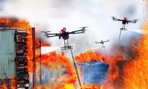 UAV bầy đàn - Giải pháp chưa cháy hẻm nhỏ tại các thành phố lớn