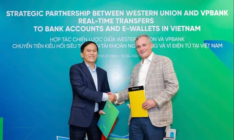 VPBank và Western Union thiết lập quan hệ hợp tác chiến lược trong lĩnh vực nhận tiền kiều hối siêu tốc vào ví điện tử và tài khoản ngân hàng tại Việt Nam