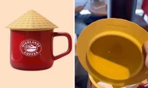 Tranh cãi ly nón lá 'Made in China' của Highlands Coffee