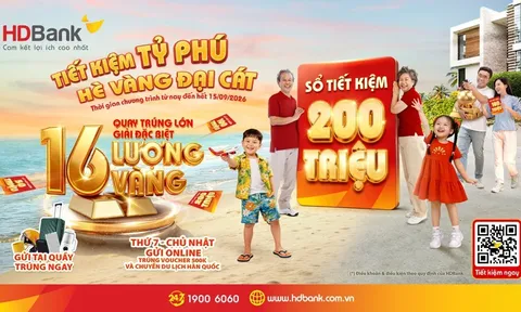 Hàng chục khách hàng HDBank trúng thưởng sổ tiết kiệm “trăm triệu” và chuyến du lịch Hàn Quốc hấp dẫn