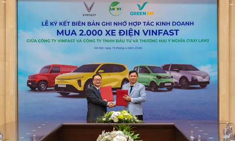 Taxi Lavi thay thế toàn bộ dàn xe bằng 2.000 xe ô tô điện VinFast