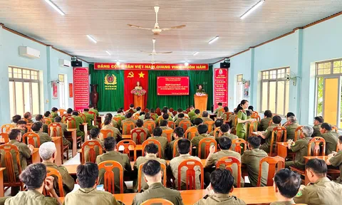 Công an xã Tánh Linh - Lâm Đồng: Kiên định và phát triển nền tảng tư tưởng của Đảng