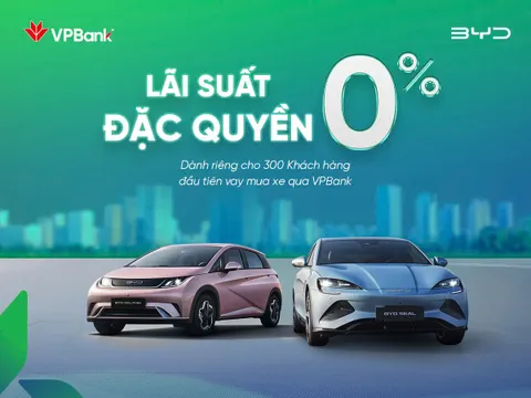 Cơ hội vàng rinh BYD chỉ với lãi suất 0%