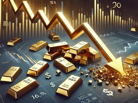Giá vàng hôm nay lao dốc ngay khi 'mở cửa', khả năng xảy ra một đợt điều chỉnh giảm mạnh