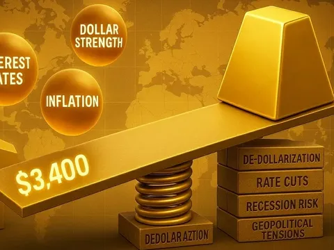 Giá vàng hôm nay đã vượt ngưỡng cản, hỗn loạn ở Trung Đông thúc đẩy tuần kỷ lục