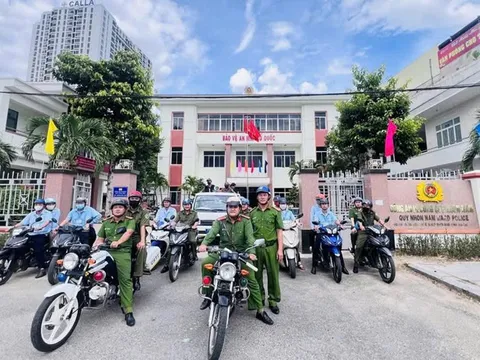Công An phường Quy Nhơn Nam ra quân: Quyết tâm giữ vững bình yên trước thềm đại lễ