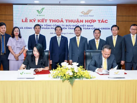 V-Green hợp tác VietNam Post triển khai hơn 16.000 tủ đổi pin và 2.000 trụ sạc trên toàn quốc