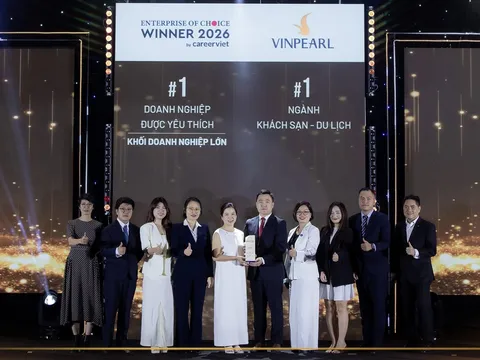 Vinpearl là doanh nghiệp lớn được người lao động yêu thích nhất năm 2026