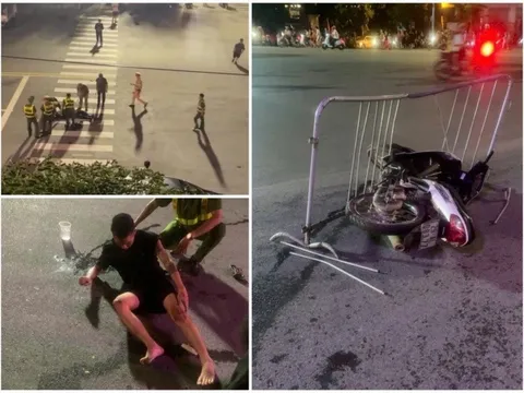 Bắt giữ 2 thanh niên 'thông chốt', tông thẳng vào cảnh sát cơ động ở Hà Nội