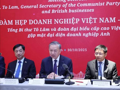 Tổng Bí thư Tô Lâm dự Tọa đàm Doanh nghiệp Việt Nam - Anh