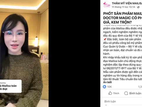 "Soi" 162 mỹ phẩm nhà Mailisa và khuyến cáo từ cơ quan quản lý