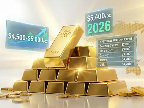 Giá vàng hôm nay 27/1/2026 thế giới vượt 5.000 USD, 'thước đo nỗi sợ' của thị trường