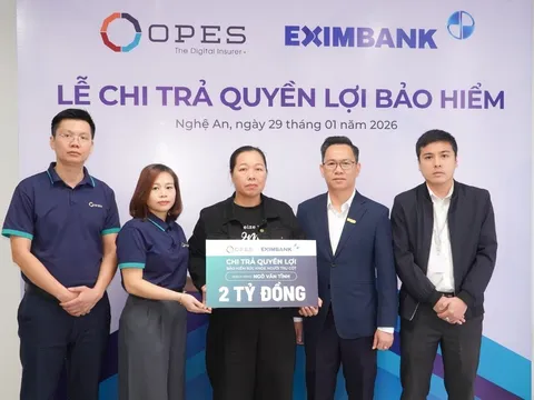 Bảo hiểm số OPES chi trả 2 tỷ đồng khách hàng mua bảo hiểm người vay vốn