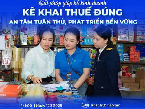 Hội thảo 'Giải pháp giúp hộ kinh doanh kê khai thuế đúng, an tâm tuân thủ, phát triển bền vững'