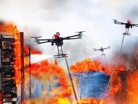 UAV bầy đàn - Giải pháp chưa cháy hẻm nhỏ tại các thành phố lớn