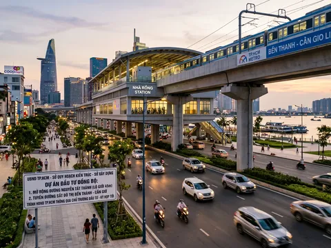 TP.HCM: Đẩy mạnh tiến độ mở rộng đường Nguyễn Tất Thành đồng bộ cùng tuyến Metro Bến Thành - Cần Giờ