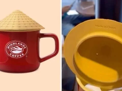 Tranh cãi ly nón lá 'Made in China' của Highlands Coffee