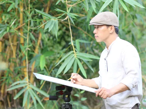 Vũ Thành Tâm 45 tuổi mới triển lãm cá nhân lần đầu tiên