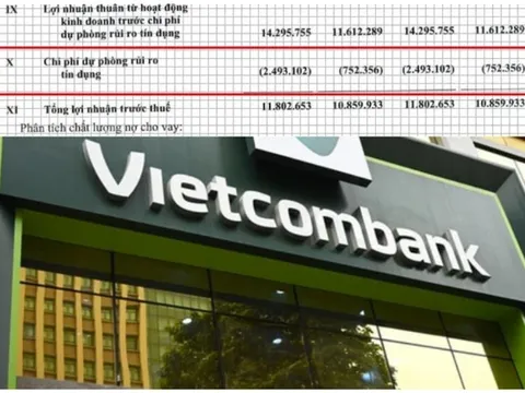 Nợ nghi ngờ tăng vọt hơn 7 lần, Vietcombank mạnh tay trích lập dự phòng