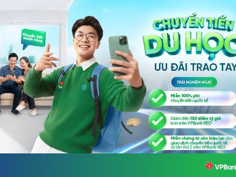 Đơn giản hóa việc chuyển học phí, sinh hoạt phí cho du học sinh tại VPBank