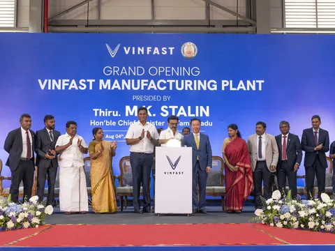 Vinfast khánh thành nhà máy lắp ráp ô tô điện tại Tamil Nadu Ấn Độ