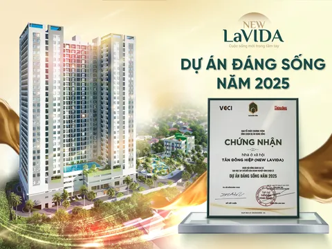Dự án New Lavida của Tập đoàn Lê Phong được vinh danh “Dự án đáng sống năm 2025’’