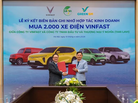 Taxi Lavi thay thế toàn bộ dàn xe bằng 2.000 xe ô tô điện VinFast