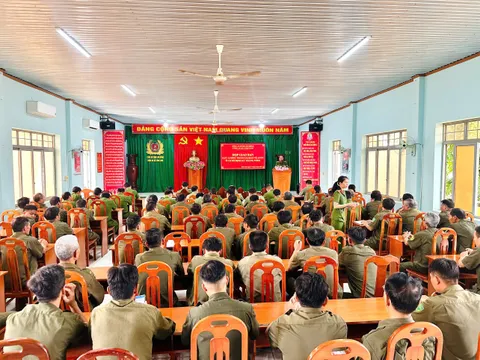 Công an xã Tánh Linh - Lâm Đồng: Kiên định và phát triển nền tảng tư tưởng của Đảng