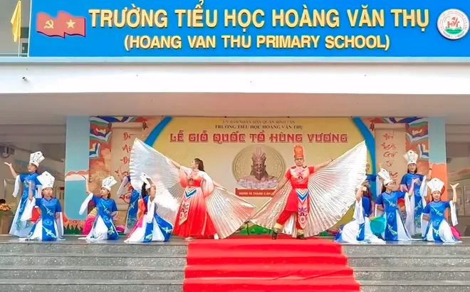 Giáo dục truyền thống học sinh qua Lễ Giỗ tổ Vua Hùng