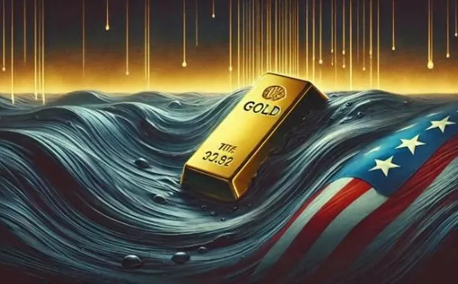 Giá vàng hôm nay 5/4/2025: Giá vàng giảm đột ngột, USD suy yếu