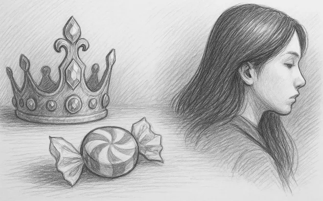 Một chiếc vương miện, một viên kẹo và một niềm tin bị tan chảy